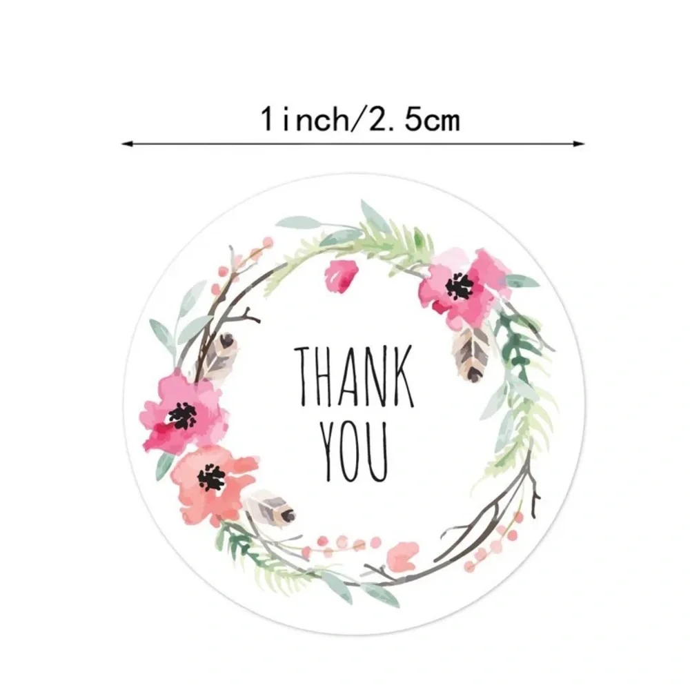 500 THANK YOU STICKERS NEW 1”